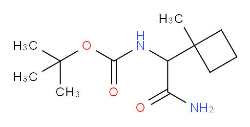 tert-butyl N-[carbamoyl(1-methylcyclobutyl)methyl]carbamate