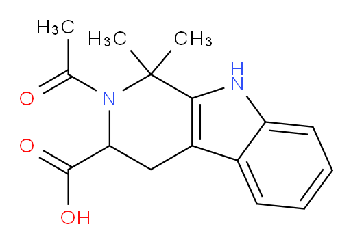 2-acetyl-1,1-dimethyl-1H,2H,3H,4H,9H-pyrido[3,4-b]indole-3-carboxylic acid
