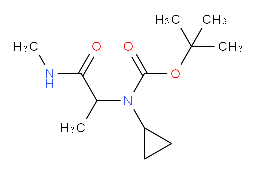 tert-butyl N-cyclopropyl-N-[1-(methylcarbamoyl)ethyl]carbamate