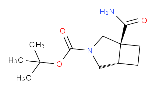 rac-tert-butyl (1R,5R)-1-carbamoyl-3-azabicyclo[3.2.0]heptane-3-carboxylate