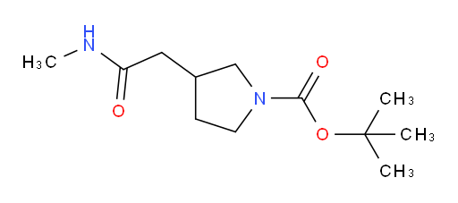 tert-butyl 3-[(methylcarbamoyl)methyl]pyrrolidine-1-carboxylate