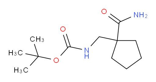 tert-butyl N-[(1-carbamoylcyclopentyl)methyl]carbamate