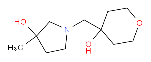 1-[(4-hydroxyoxan-4-yl)methyl]-3-methylpyrrolidin-3-ol