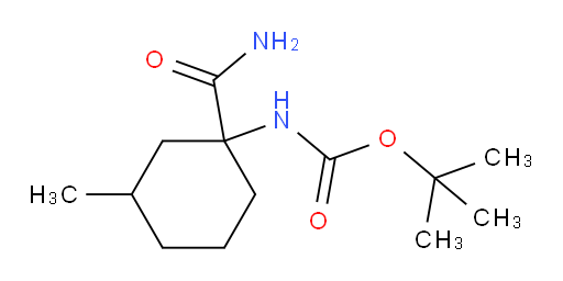 tert-butyl N-(1-carbamoyl-3-methylcyclohexyl)carbamate
