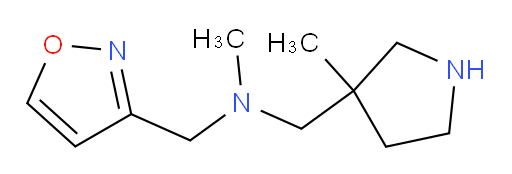 methyl[(3-methylpyrrolidin-3-yl)methyl](1,2-oxazol-3-ylmethyl)amine