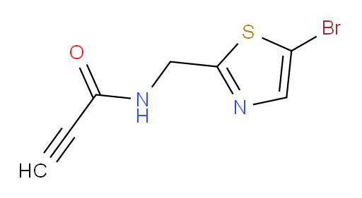 N-[(5-bromo-1,3-thiazol-2-yl)methyl]prop-2-ynamide