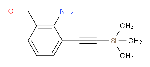 2-amino-3-((trimethylsilyl)ethynyl)benzaldehyde