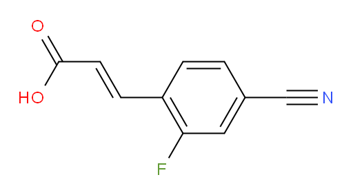 (2E)-3-(4-cyano-2-fluorophenyl)prop-2-enoic acid