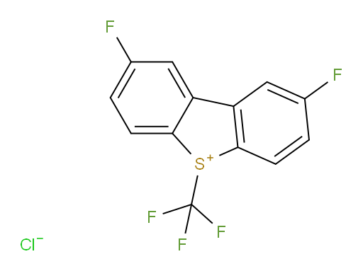 4,12-difluoro-8-(trifluoromethyl)-8-thiatricyclo[7.4.0.0,2,7]trideca-1(13),2,4,6,9,11-hexaen-8-ium chloride