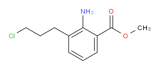 methyl 2-amino-3-(3-chloropropyl)benzoate
