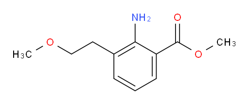 methyl 2-amino-3-(2-methoxyethyl)benzoate