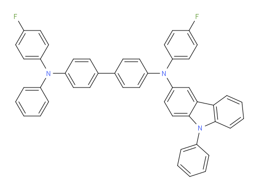 N4,N4'-bis(4-fluorophenyl)-N4-phenyl-N4'-(9-phenyl-9H-carbazol-3-yl)-[1,1'-biphenyl]-4,4'-diamine