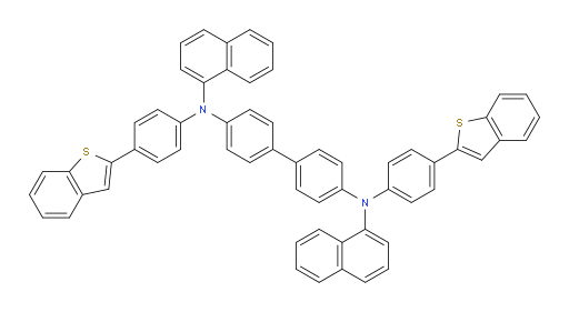 N4,N4'-bis(4-(benzo[b]thiophen-2-yl)phenyl)-N4,N4'-di(naphthalen-1-yl)-[1,1'-biphenyl]-4,4'-diamine