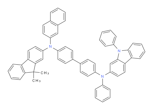 N4-(9,9-dimethyl-9H-fluoren-2-yl)-N4-(naphthalen-2-yl)-N4'-phenyl-N4'-(9-phenyl-9H-carbazol-2-yl)-[1,1'-biphenyl]-4,4'-diamine