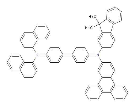 N4-(9,9-dimethyl-9H-fluoren-2-yl)-N4',N4'-di(naphthalen-1-yl)-N4-(triphenylen-2-yl)-[1,1'-biphenyl]-4,4'-diamine