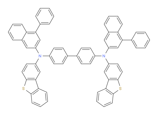 N4,N4'-bis(dibenzo[b,d]thiophen-2-yl)-N4,N4'-bis(4-phenylnaphthalen-2-yl)-[1,1'-biphenyl]-4,4'-diamine