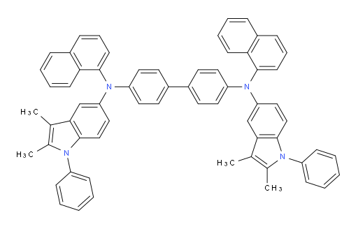 N4,N4'-bis(2,3-dimethyl-1-phenyl-1H-indol-5-yl)-N4,N4'-di(naphthalen-1-yl)-[1,1'-biphenyl]-4,4'-diamine
