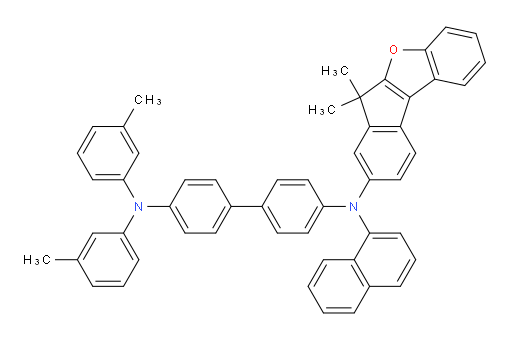 N4-(6,6-dimethyl-6H-indeno[2,1-b]benzofuran-8-yl)-N4-(naphthalen-1-yl)-N4',N4'-di-m-tolyl-[1,1'-biphenyl]-4,4'-diamine