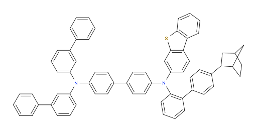 N4,N4-di([1,1'-biphenyl]-3-yl)-N4'-(4'-(bicyclo[2.2.1]heptan-2-yl)-[1,1'-biphenyl]-2-yl)-N4'-(dibenzo[b,d]thiophen-3-yl)-[1,1'-biphenyl]-4,4'-diamine