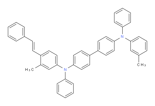 (E)-N4-(3-methyl-4-styrylphenyl)-N4,N4'-diphenyl-N4'-(m-tolyl)-[1,1'-biphenyl]-4,4'-diamine