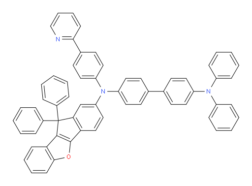 N4-(10,10-diphenyl-10H-indeno[1,2-b]benzofuran-2-yl)-N4',N4'-diphenyl-N4-(4-(pyridin-2-yl)phenyl)-[1,1'-biphenyl]-4,4'-diamine