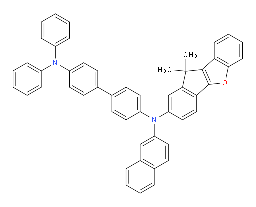 N4-(10,10-dimethyl-10H-indeno[1,2-b]benzofuran-2-yl)-N4-(naphthalen-2-yl)-N4',N4'-diphenyl-[1,1'-biphenyl]-4,4'-diamine