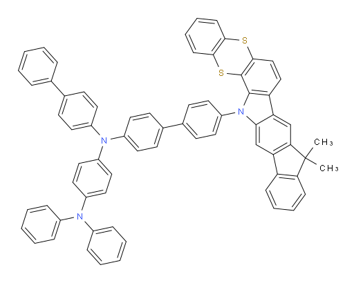 N1-([1,1'-biphenyl]-4-yl)-N1-(4'-(9,9-dimethylbenzo[5,6][1,4]dithiino[2,3-a]indeno[2,1-h]carbazol-15(9H)-yl)-[1,1'-biphenyl]-4-yl)-N4,N4-diphenylbenzene-1,4-diamine