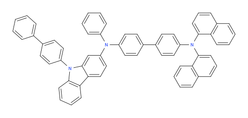N4-(9-([1,1'-biphenyl]-4-yl)-9H-carbazol-2-yl)-N4',N4'-di(naphthalen-1-yl)-N4-phenyl-[1,1'-biphenyl]-4,4'-diamine