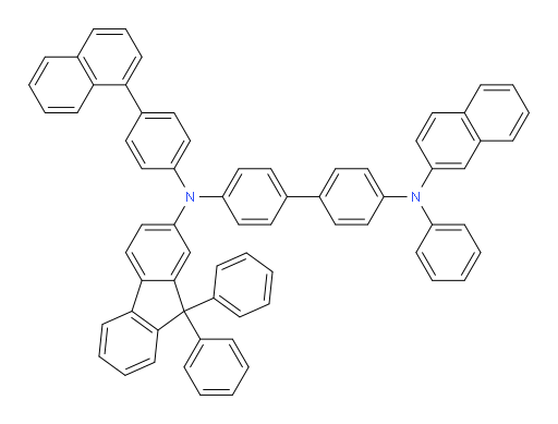 N4-(9,9-diphenyl-9H-fluoren-2-yl)-N4-(4-(naphthalen-1-yl)phenyl)-N4'-(naphthalen-2-yl)-N4'-phenyl-[1,1'-biphenyl]-4,4'-diamine