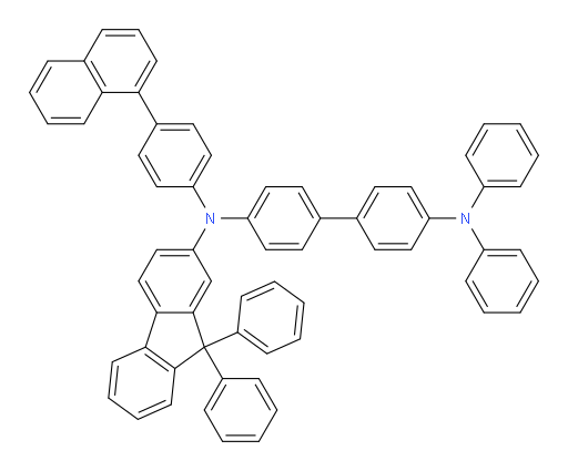 N4-(9,9-diphenyl-9H-fluoren-2-yl)-N4-(4-(naphthalen-1-yl)phenyl)-N4',N4'-diphenyl-[1,1'-biphenyl]-4,4'-diamine