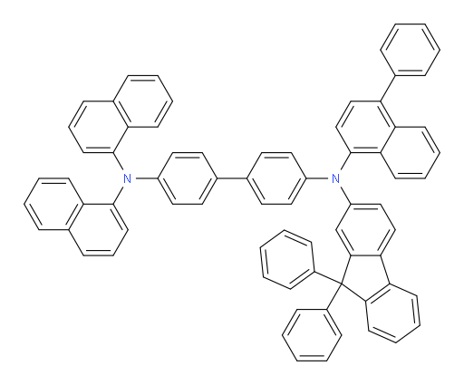 N4-(9,9-diphenyl-9H-fluoren-2-yl)-N4',N4'-di(naphthalen-1-yl)-N4-(4-phenylnaphthalen-1-yl)-[1,1'-biphenyl]-4,4'-diamine