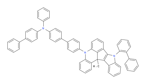 4'-(9-([1,1'-biphenyl]-2-yl)-13c-methyl-9,13c-dihydro-5H-indolo[3',2':4,5]cyclopenta[1,2,3-kl]acridin-5-yl)-N-([1,1'-biphenyl]-4-yl)-N-phenyl-[1,1'-biphenyl]-4-amine