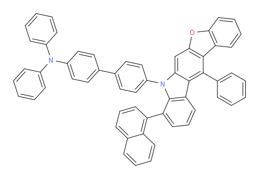 4'-(8-(naphthalen-1-yl)-12-phenyl-7H-benzofuro[2,3-b]carbazol-7-yl)-N,N-diphenyl-[1,1'-biphenyl]-4-amine