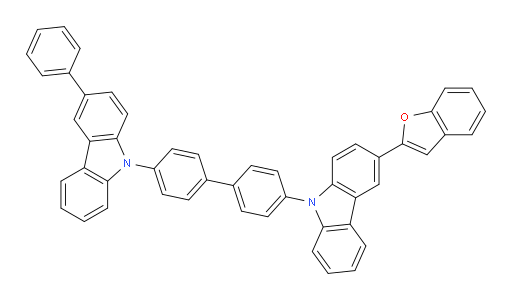 3-(benzofuran-2-yl)-9-(4'-(3-phenyl-9H-carbazol-9-yl)-[1,1'-biphenyl]-4-yl)-9H-carbazole