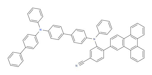 3-((4'-([1,1'-biphenyl]-4-yl(phenyl)amino)-[1,1'-biphenyl]-4-yl)(phenyl)amino)-4-(triphenylen-2-yl)benzonitrile