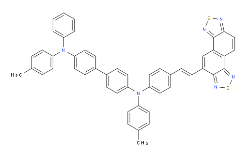(E)-N4-(4-(2-(naphtho[1,2-c:5,6-c']bis([1,2,5]thiadiazole)-5-yl)vinyl)phenyl)-N4'-phenyl-N4,N4'-di-p-tolyl-[1,1'-biphenyl]-4,4'-diamine
