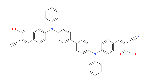 (2Z,2'Z)-3,3'-(([1,1'-biphenyl]-4,4'-diylbis(phenylazanediyl))bis(4,1-phenylene))bis(2-cyanoacrylic acid)