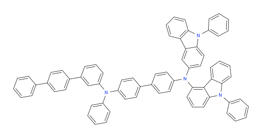 N4-([1,1':4',1''-terphenyl]-3-yl)-N4-phenyl-N4'-(9-phenyl-9H-carbazol-3-yl)-N4'-(9-phenyl-9H-carbazol-4-yl)-[1,1'-biphenyl]-4,4'-diamine