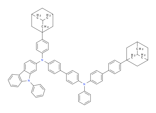 N4-(4'-(adamantan-1-yl)-[1,1'-biphenyl]-4-yl)-N4'-(4-(adamantan-1-yl)phenyl)-N4-phenyl-N4'-(9-phenyl-9H-carbazol-2-yl)-[1,1'-biphenyl]-4,4'-diamine