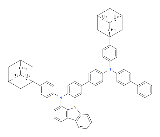 N4-([1,1'-biphenyl]-4-yl)-N4,N4'-bis(4-(adamantan-1-yl)phenyl)-N4'-(dibenzo[b,d]thiophen-4-yl)-[1,1'-biphenyl]-4,4'-diamine
