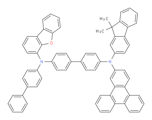 N4-([1,1'-biphenyl]-4-yl)-N4-(dibenzo[b,d]furan-4-yl)-N4'-(9,9-dimethyl-9H-fluoren-2-yl)-N4'-(triphenylen-2-yl)-[1,1'-biphenyl]-4,4'-diamine