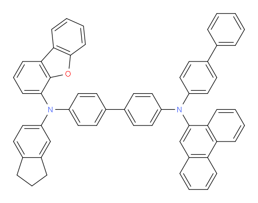 N4-([1,1'-biphenyl]-4-yl)-N4'-(dibenzo[b,d]furan-4-yl)-N4'-(2,3-dihydro-1H-inden-5-yl)-N4-(phenanthren-9-yl)-[1,1'-biphenyl]-4,4'-diamine