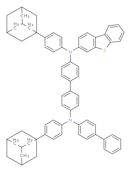 N4-([1,1'-biphenyl]-4-yl)-N4,N4'-bis(4-(adamantan-1-yl)phenyl)-N4'-(dibenzo[b,d]thiophen-3-yl)-[1,1'-biphenyl]-4,4'-diamine