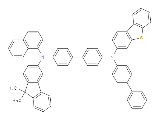 N4-([1,1'-biphenyl]-4-yl)-N4-(dibenzo[b,d]thiophen-3-yl)-N4'-(9,9-dimethyl-9H-fluoren-3-yl)-N4'-(naphthalen-1-yl)-[1,1'-biphenyl]-4,4'-diamine