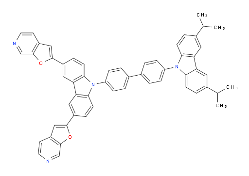 2,2'-(9-(4'-(3,6-diisopropyl-9H-carbazol-9-yl)-[1,1'-biphenyl]-4-yl)-9H-carbazole-3,6-diyl)difuro[2,3-c]pyridine