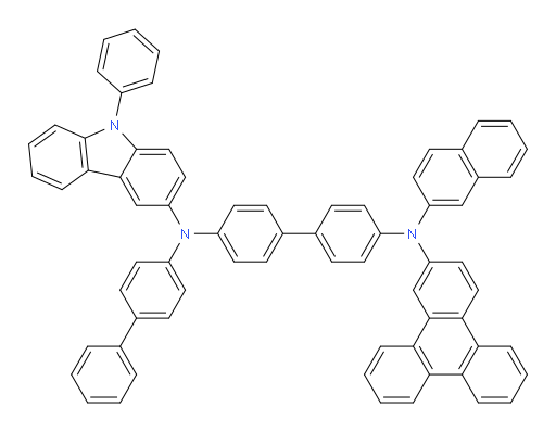 N4-([1,1'-biphenyl]-4-yl)-N4'-(naphthalen-2-yl)-N4-(9-phenyl-9H-carbazol-3-yl)-N4'-(triphenylen-2-yl)-[1,1'-biphenyl]-4,4'-diamine