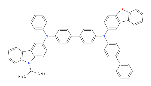 N4-([1,1'-biphenyl]-4-yl)-N4-(dibenzo[b,d]furan-2-yl)-N4'-(9-isopropyl-9H-carbazol-3-yl)-N4'-phenyl-[1,1'-biphenyl]-4,4'-diamine