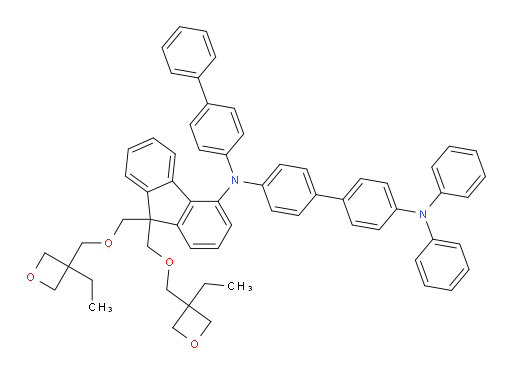N4-([1,1'-biphenyl]-4-yl)-N4-(9,9-bis(((3-ethyloxetan-3-yl)methoxy)methyl)-9H-fluoren-4-yl)-N4',N4'-diphenyl-[1,1'-biphenyl]-4,4'-diamine