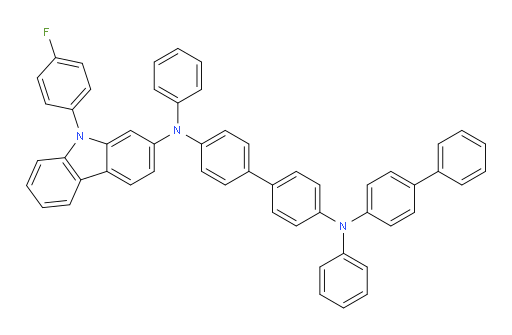 N4-([1,1'-biphenyl]-4-yl)-N4'-(9-(4-fluorophenyl)-9H-carbazol-2-yl)-N4,N4'-diphenyl-[1,1'-biphenyl]-4,4'-diamine