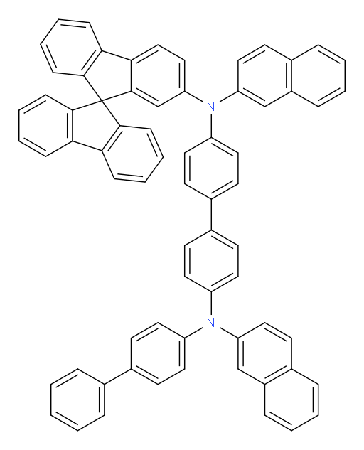 N4-(9,9'-spirobi[fluoren]-7-yl)-N4'-([1,1'-biphenyl]-4-yl)-N4,N4'-di(naphthalen-2-yl)-[1,1'-biphenyl]-4,4'-diamine